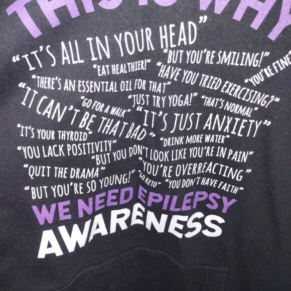 Men or Womens Epilepsy Awareness Gaslighting Sweatshirt size 2x - Picture 2 of 3